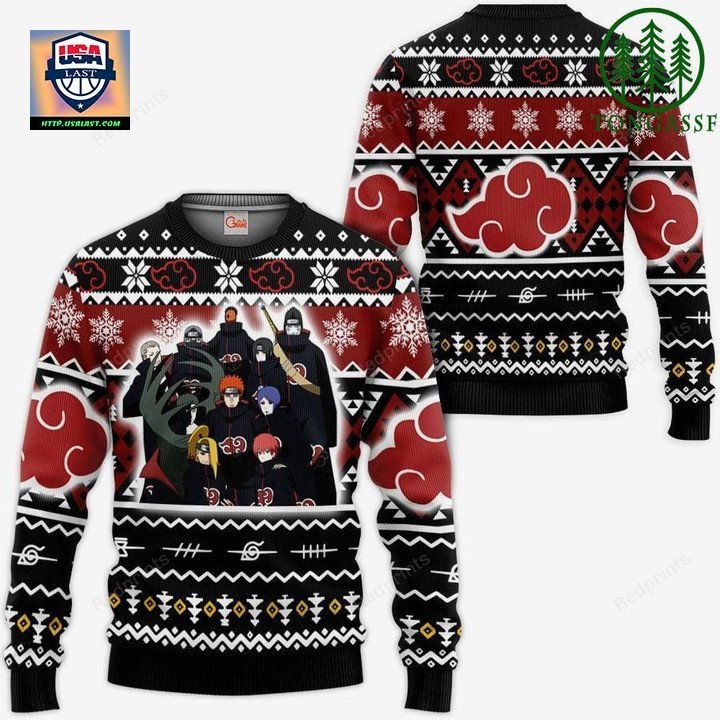Akatsuki Clan Christmas Sweater Custom Naruto Xmas Gifts Idea ? Usalast
