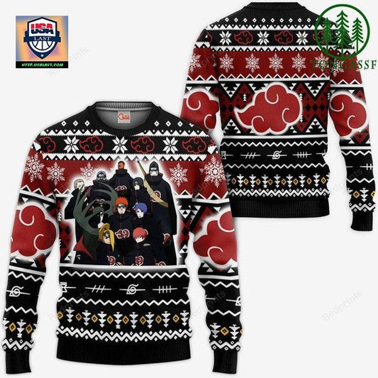 Akatsuki Clan Christmas Sweater Custom Naruto Xmas Gifts Idea ? Usalast