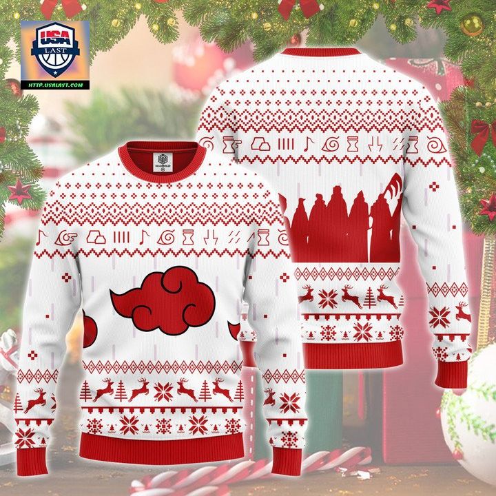 Akatsuki Clan Naruto Anime Unisex Wool Sweater Christmas Gift ? Usalast