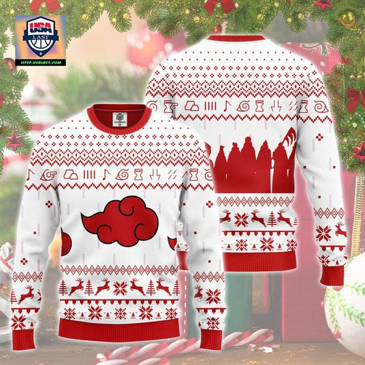 Akatsuki Clan Naruto Anime Unisex Wool Sweater Christmas Gift ? Usalast