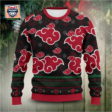 Akatsuki Cloud Naruto Anime Unisex Wool Sweater Christmas Gift ? Usalast