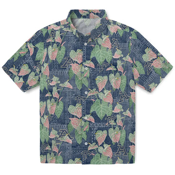 Akron Zips Hawaiian Shirt - Anthurium Overlay | Moonbestprint