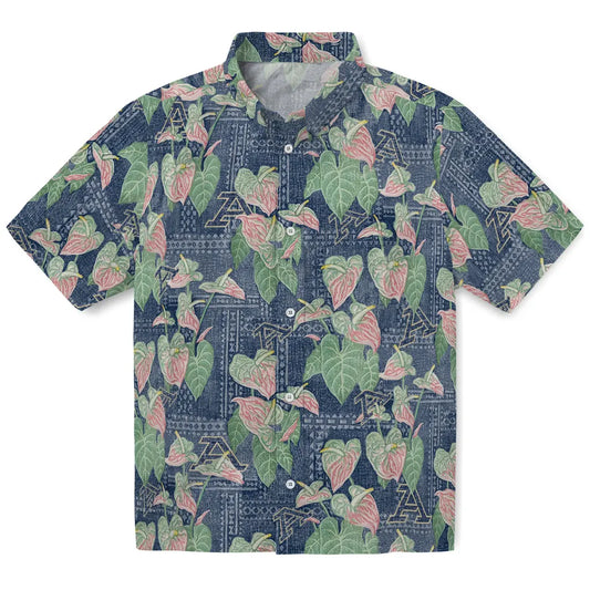 Akron Zips Hawaiian Shirt - Anthurium Overlay | Moonbestprint