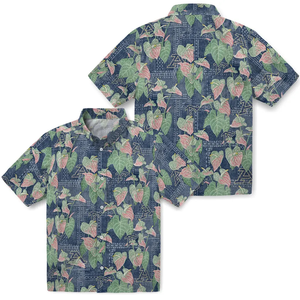 Akron Zips Hawaiian Shirt - Anthurium Overlay | Moonbestprint