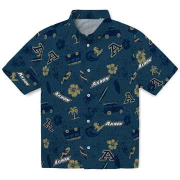 Akron Zips Hawaiian Shirt - Beach Vibe | Moonbestprint
