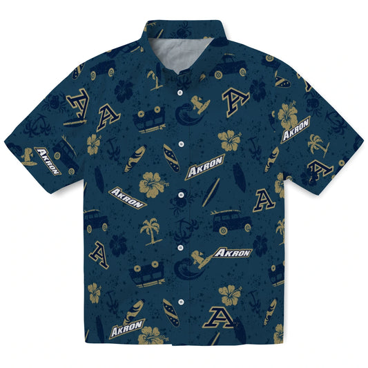 Akron Zips Hawaiian Shirt - Beach Vibe | Moonbestprint