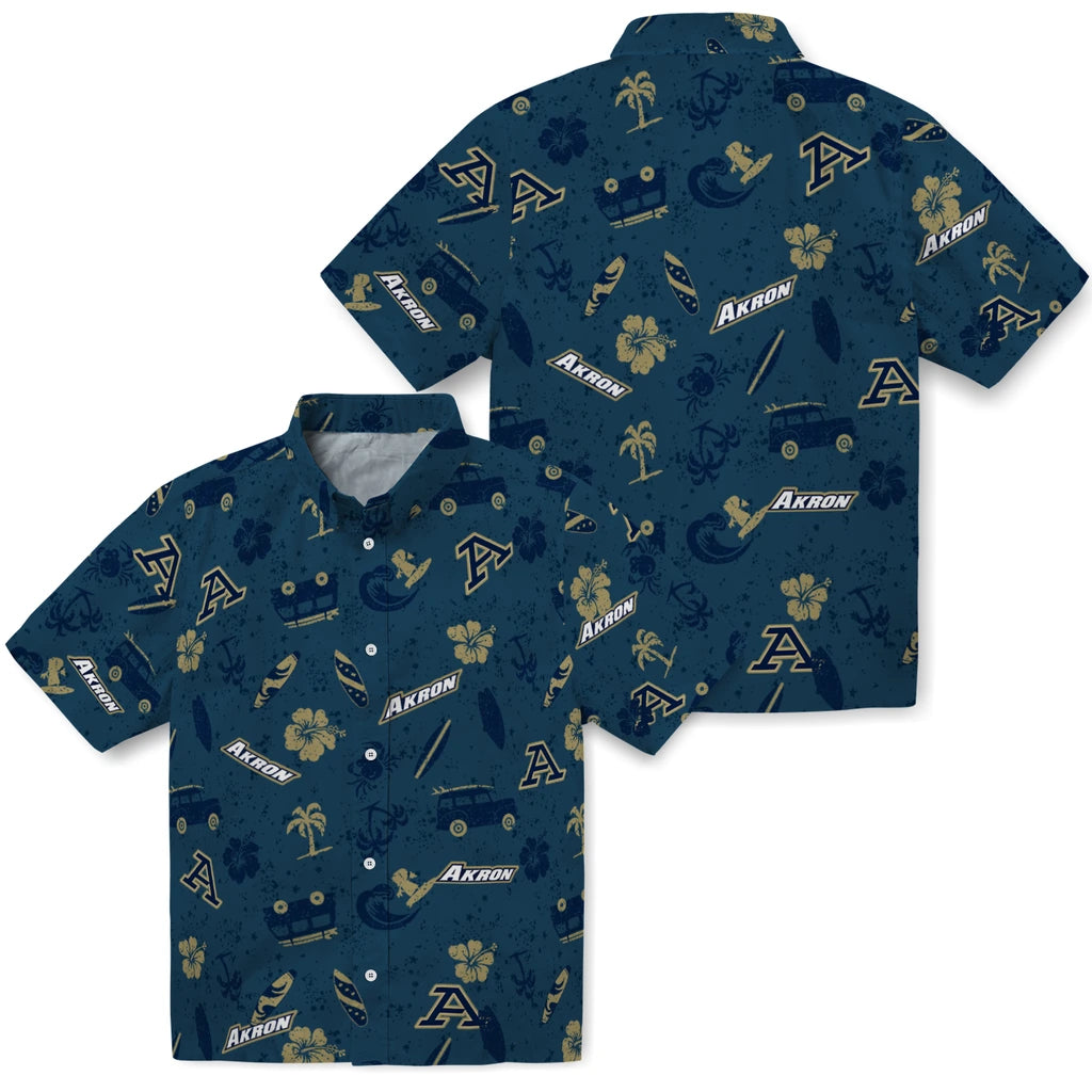 Akron Zips Hawaiian Shirt - Beach Vibe | Moonbestprint
