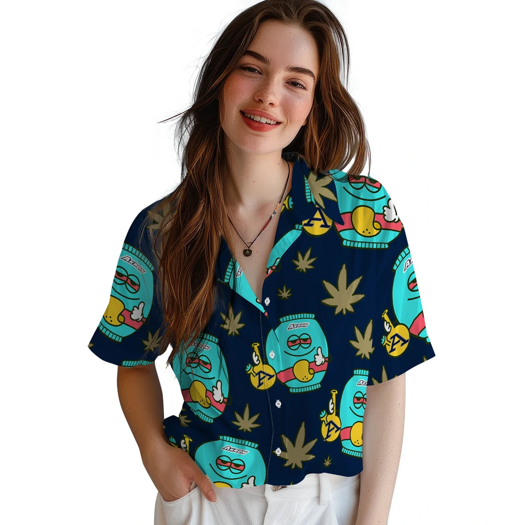 Akron Zips Hawaiian Shirt - Chill Vibe | Moonbestprint