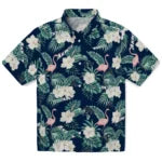 Akron Zips Hawaiian Shirt - Flamingo and Hibiscus | Moonbestprint