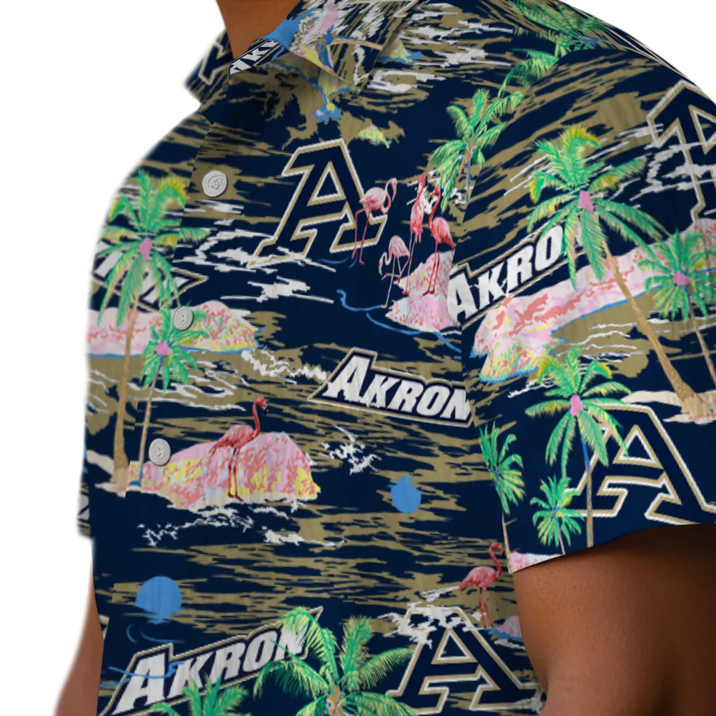 Akron Zips Flamingo Retreat 2026 Hawaiian Shirt – Moonbestprint