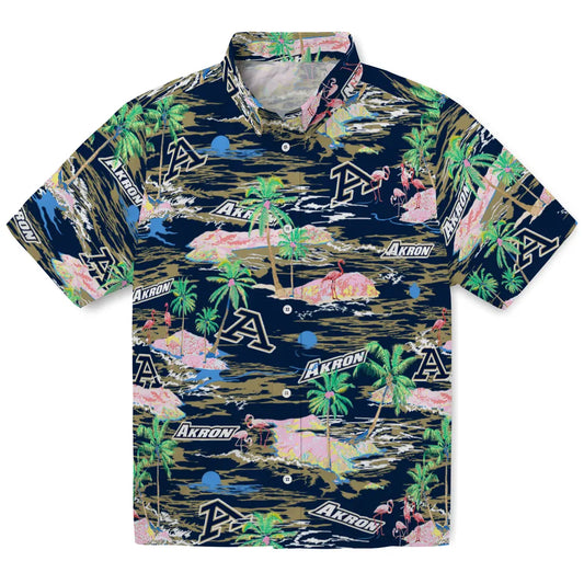 Akron Zips Hawaiian Shirt - Hawaii Island | Moonbestprint