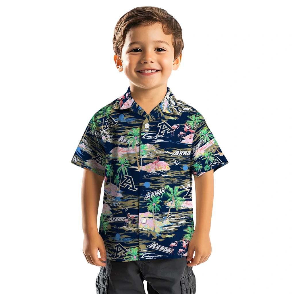 Akron Zips Hawaiian Shirt - Hawaii Island | Moonbestprint