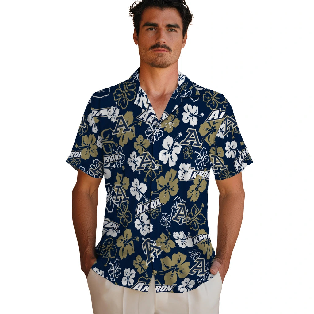 Akron Zips Hibiscus Bloom Hawaiian Shirt – Moonbestprint