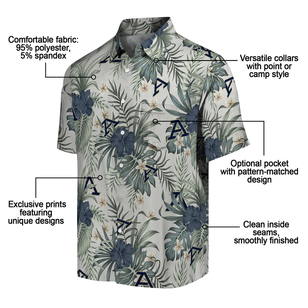 Akron Zips Hawaiian Shirt - Hibiscus Designs | Moonbestprint