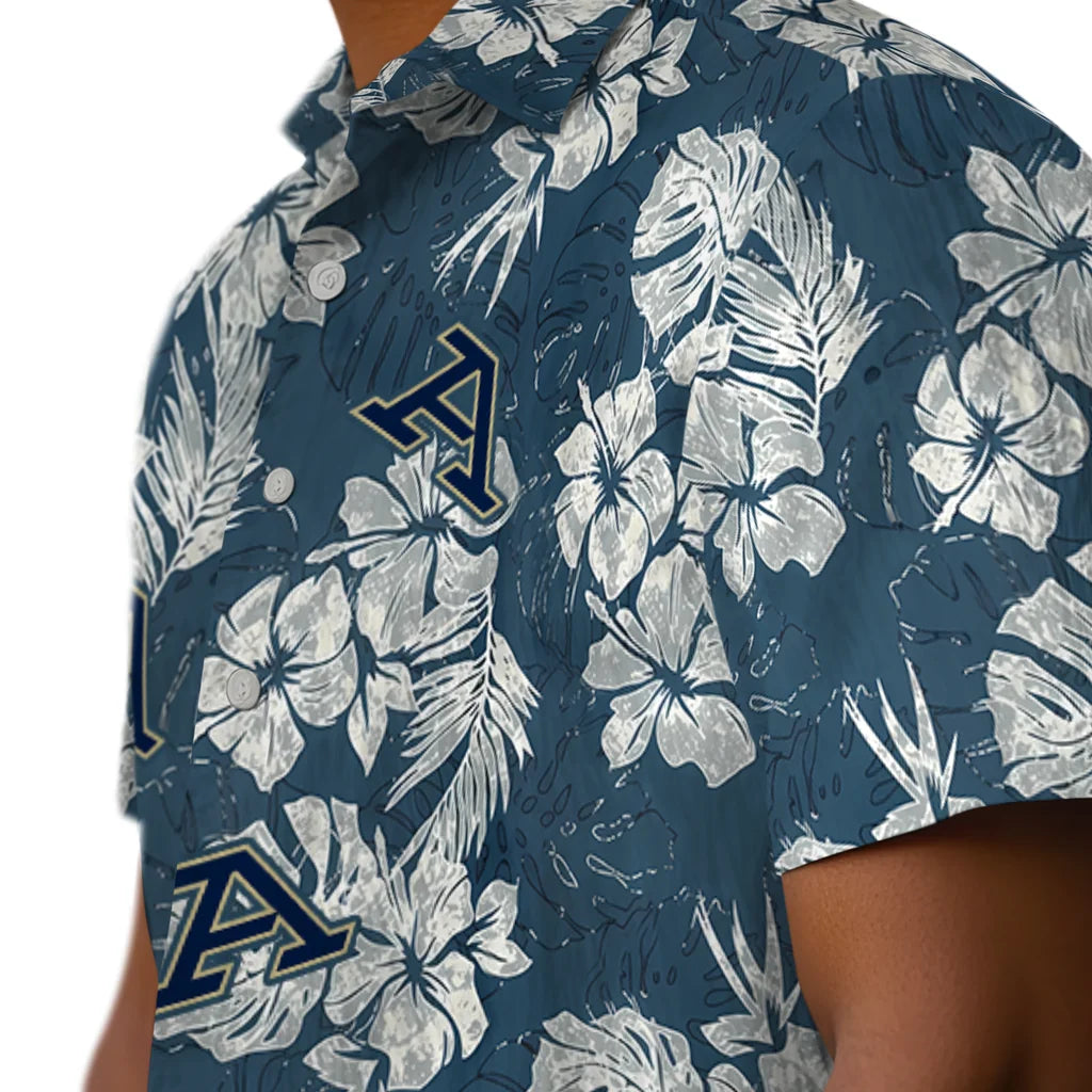 Akron Zips Hawaiian Shirt - Hibiscus Flowers | Moonbestprint
