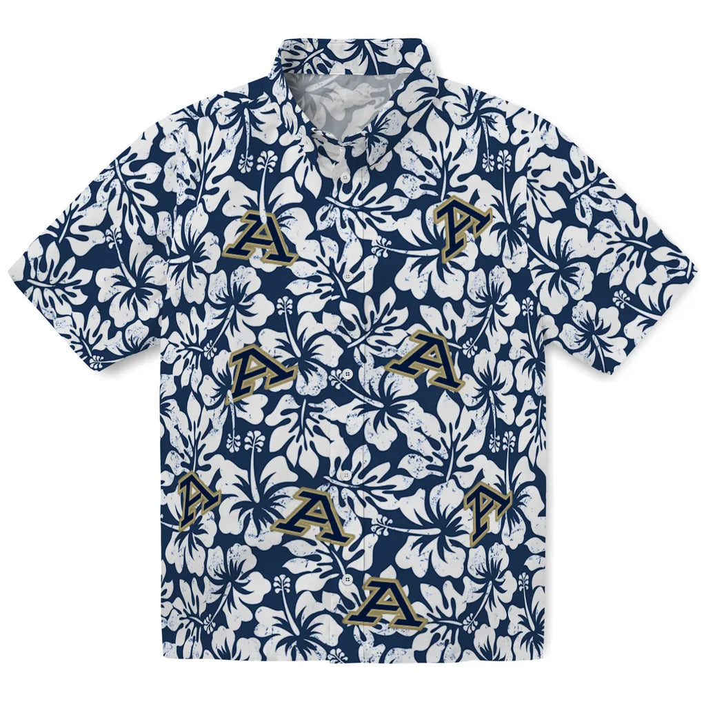 Akron Zips Hawaiian Shirt - Hibiscus Motif | Moonbestprint