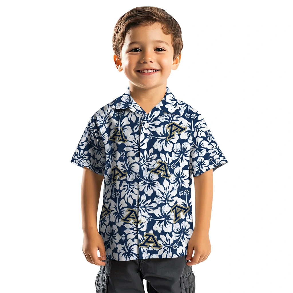 Akron Zips Hawaiian Shirt - Hibiscus Motif | Moonbestprint