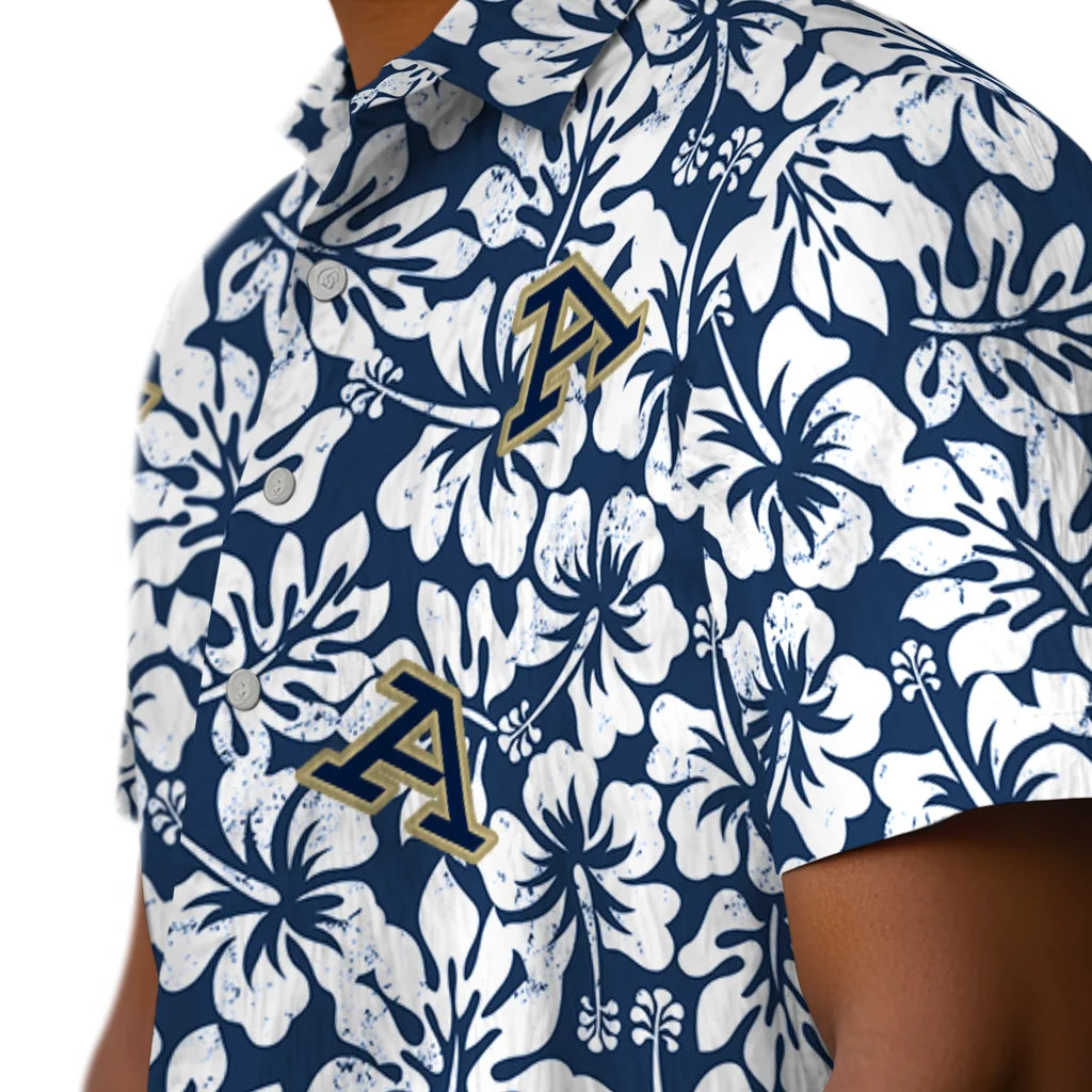 Akron Zips Hawaiian Shirt - Hibiscus Motif | Moonbestprint