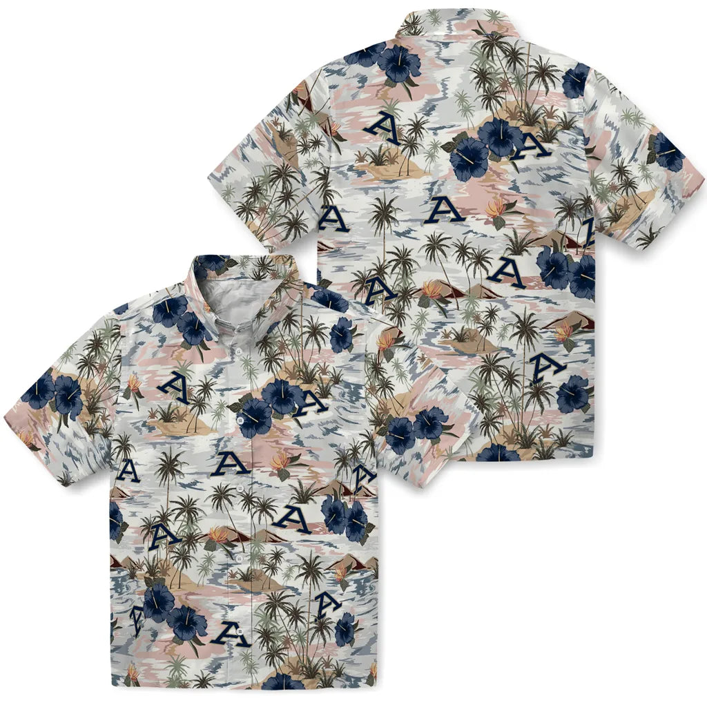 Akron Zips Hawaiian Shirt - Hibiscus Seaside | Moonbestprint