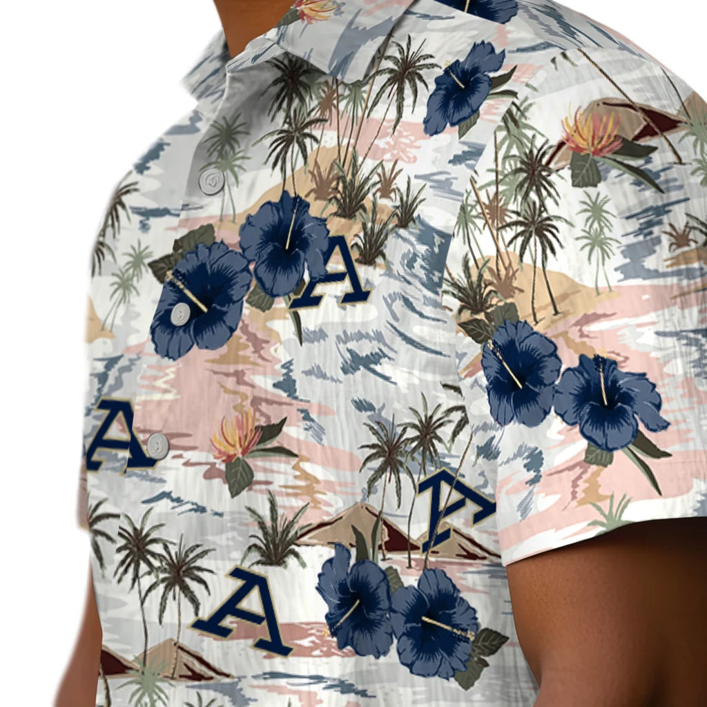 Akron Zips Hawaiian Shirt - Hibiscus Seaside | Moonbestprint