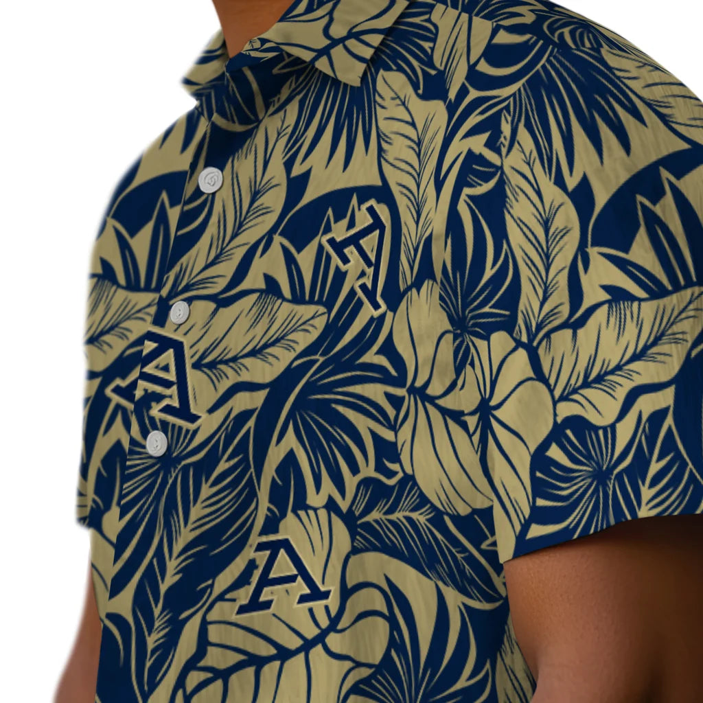 Akron Zips Hawaiian Shirt - Monstera Layer | Moonbestprint