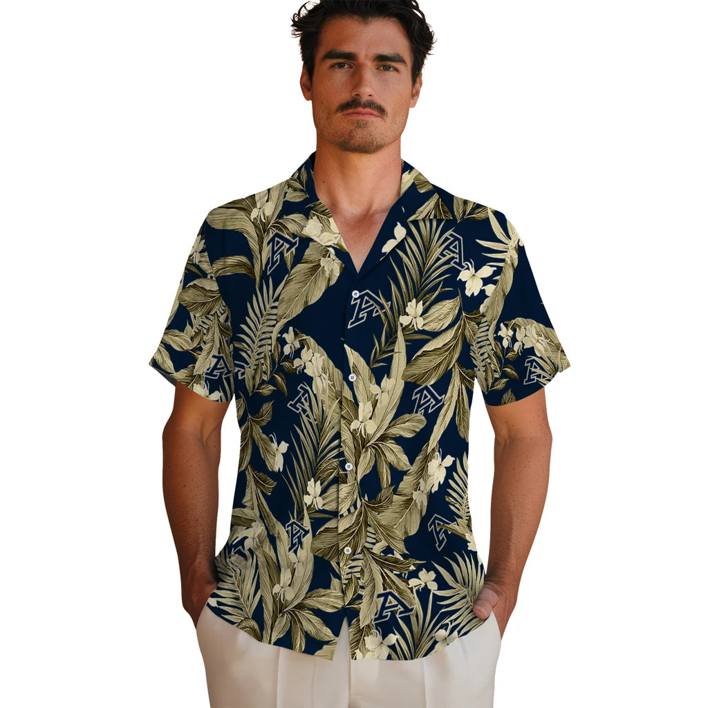 Akron Zips Hawaiian Shirt - Palm Leaves | Moonbestprint