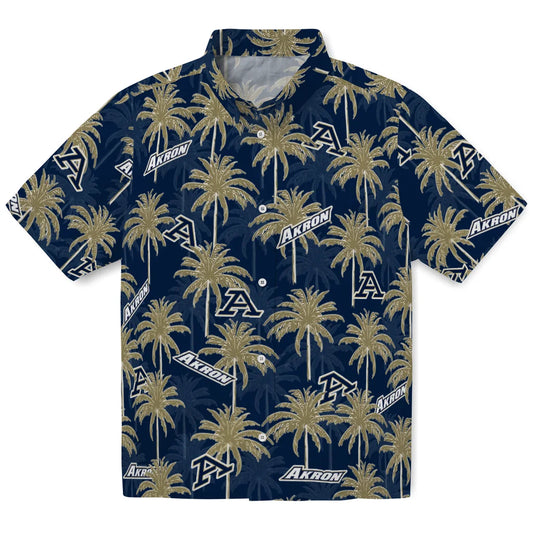 Akron Zips Hawaiian Shirt - Palm Tree Motif | Moonbestprint