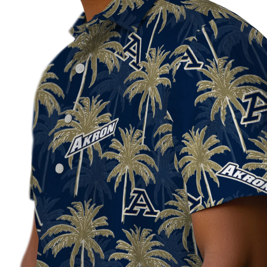 Akron Zips Hawaiian Shirt - Palm Tree Motif | Moonbestprint