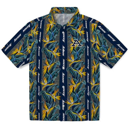Akron Zips Hawaiian Shirt - Paradise Vines | Moonbestprint