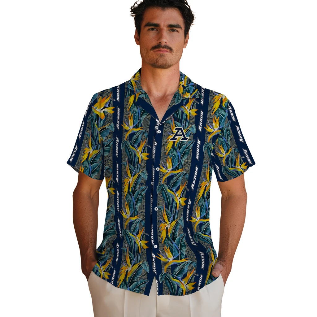 Akron Zips Hawaiian Shirt - Paradise Vines | Moonbestprint
