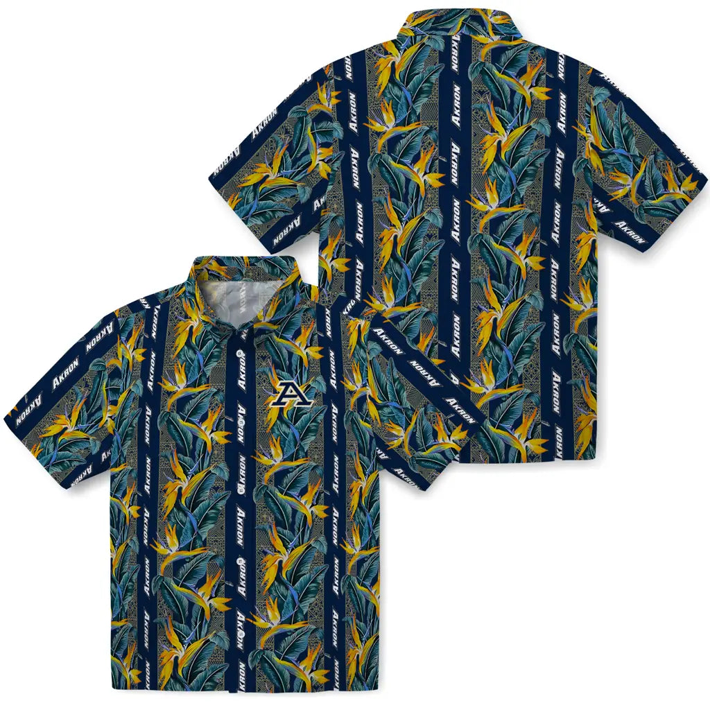 Akron Zips Hawaiian Shirt - Paradise Vines | Moonbestprint