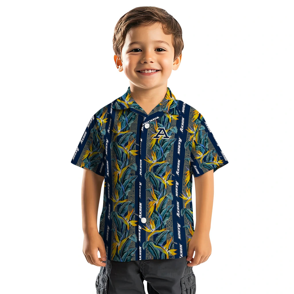 Akron Zips Hawaiian Shirt - Paradise Vines | Moonbestprint