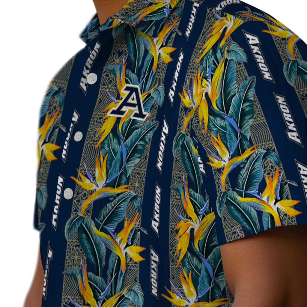 Akron Zips Hawaiian Shirt - Paradise Vines | Moonbestprint