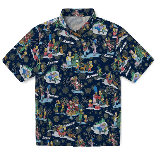 Akron Zips Hawaiian Shirt - Simpsons Christmas | Moonbestprint