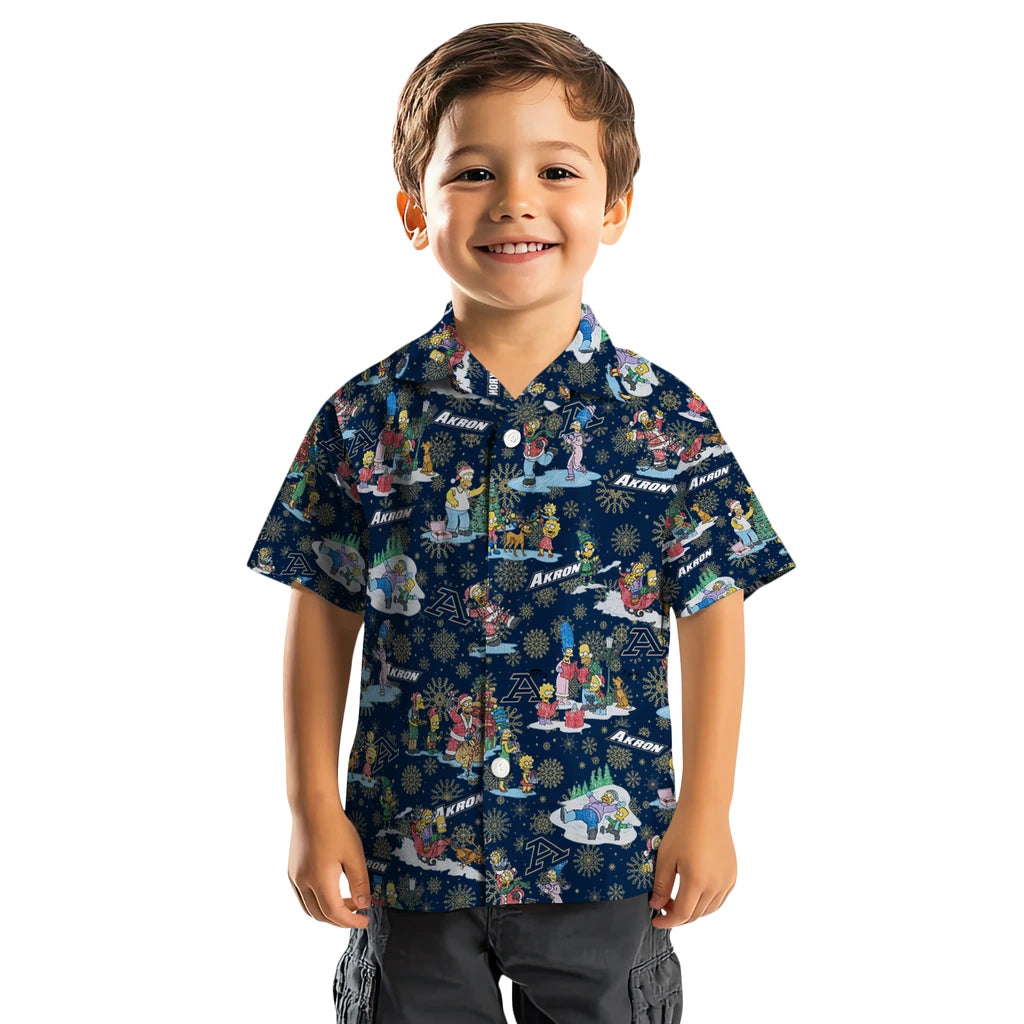 Akron Zips Hawaiian Shirt - Simpsons Christmas | Moonbestprint