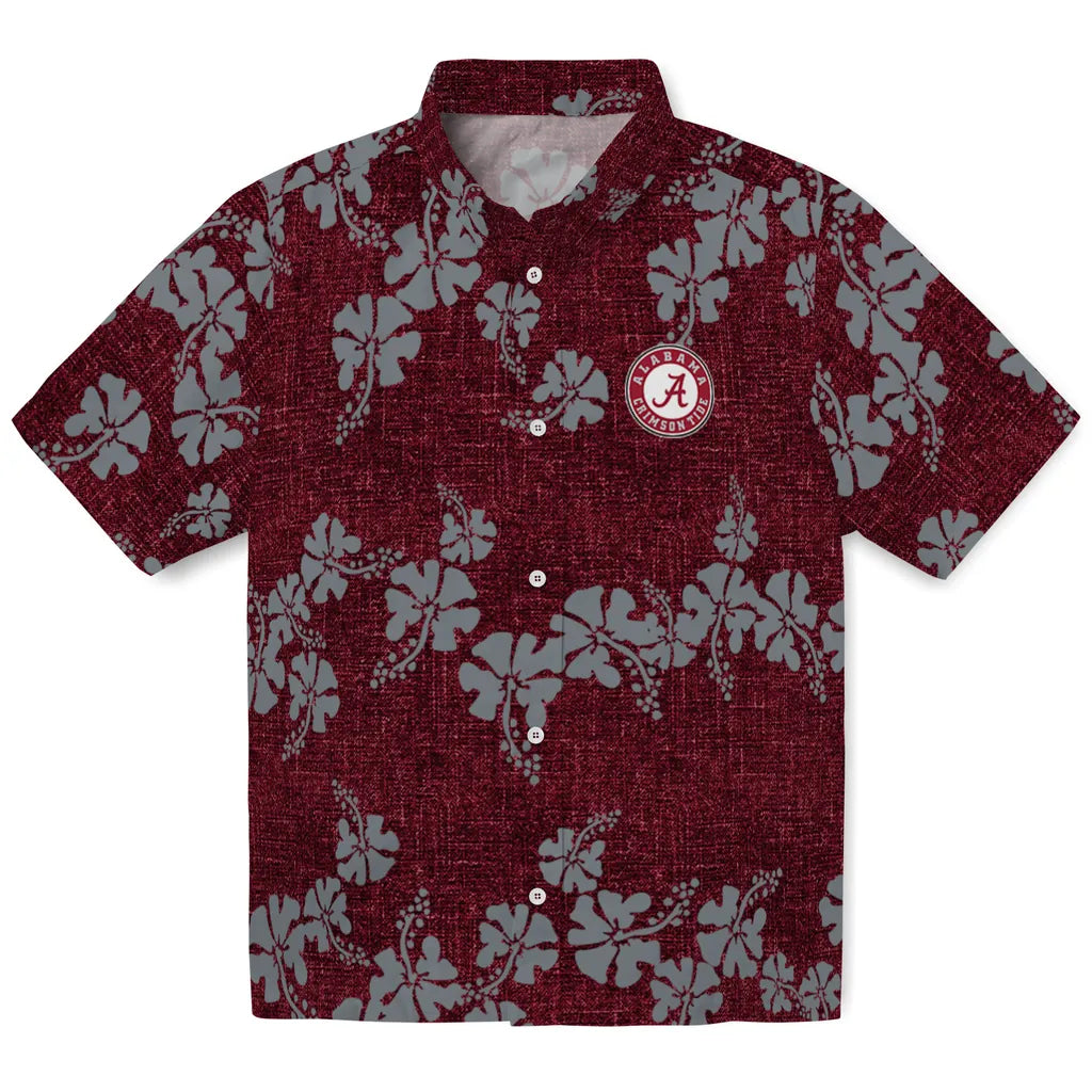 Alabama Crimson Tide Hawaiian Shirt - 50th State Flower | Moonbestprint