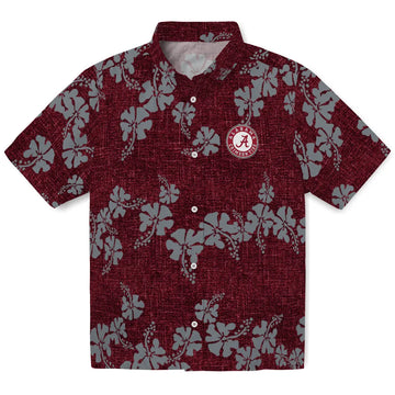 Alabama Crimson Tide Hawaiian Shirt - 50th State Flower | Moonbestprint