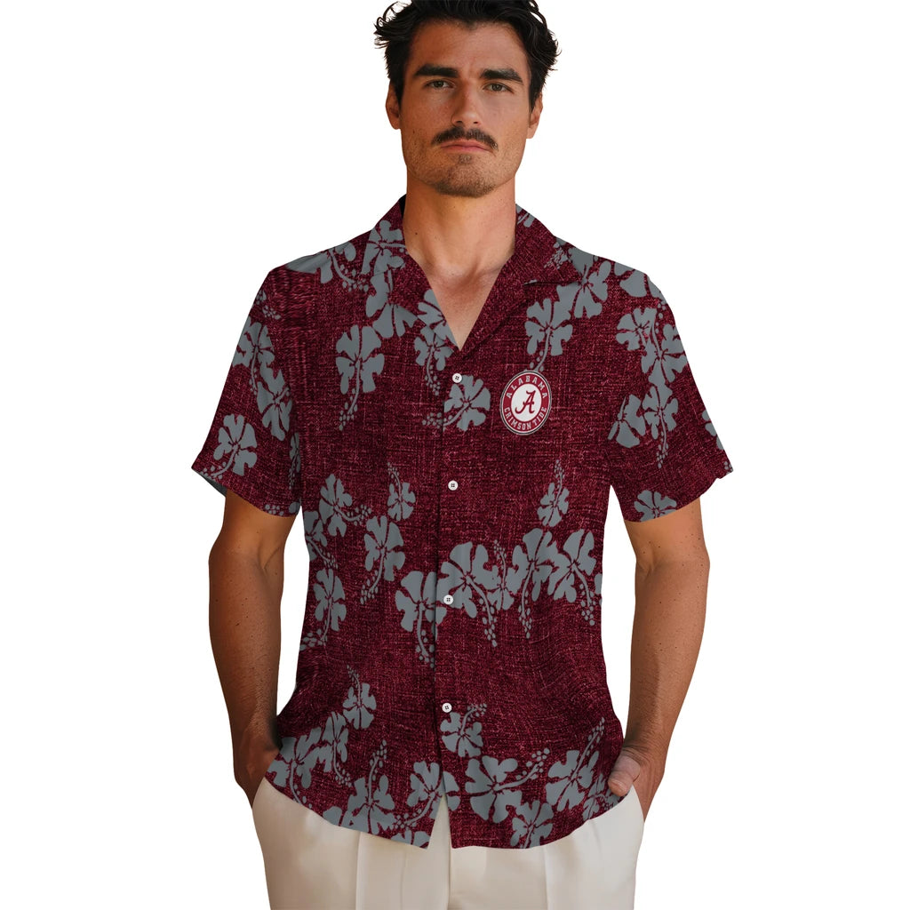 Alabama Crimson Tide Hawaiian Shirt - 50th State Flower | Moonbestprint