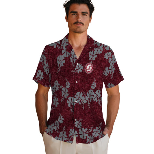 Alabama Crimson Tide Hawaiian Shirt - 50th State Flower | Moonbestprint