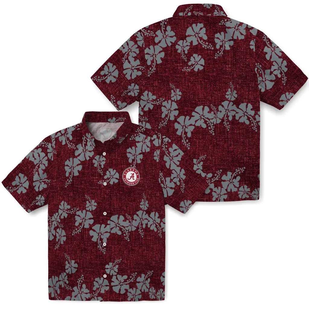 Alabama Crimson Tide Hawaiian Shirt - 50th State Flower | Moonbestprint