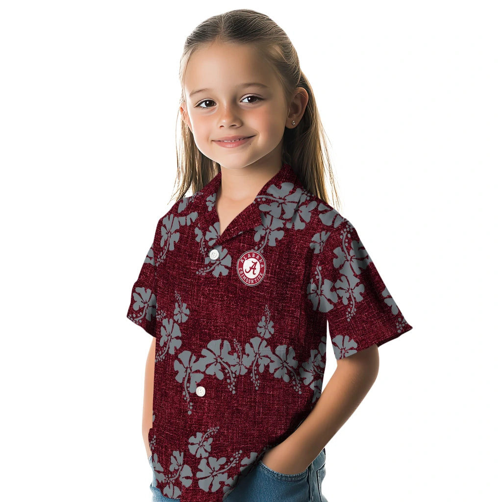 Alabama Crimson Tide Hawaiian Shirt - 50th State Flower | Moonbestprint