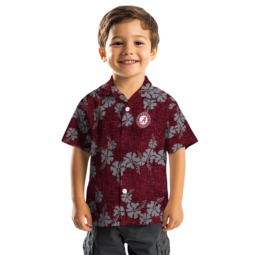 Alabama Crimson Tide Hawaiian Shirt - 50th State Flower | Moonbestprint
