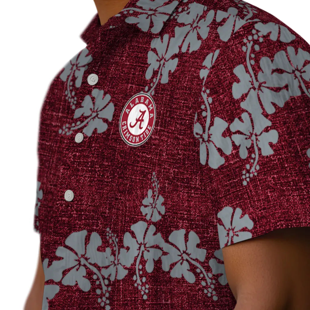 Alabama Crimson Tide Hawaiian Shirt - 50th State Flower | Moonbestprint