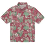 Alabama Crimson Tide Hawaiian Shirt - Anthurium Overlay | Moonbestprint