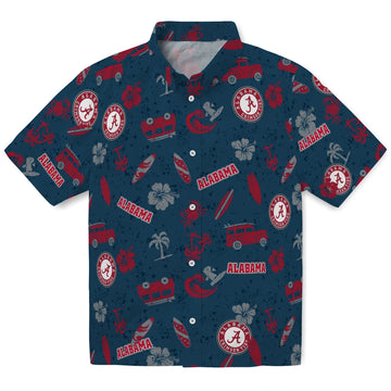 Alabama Crimson Tide Hawaiian Shirt - Beach Vibe | Moonbestprint