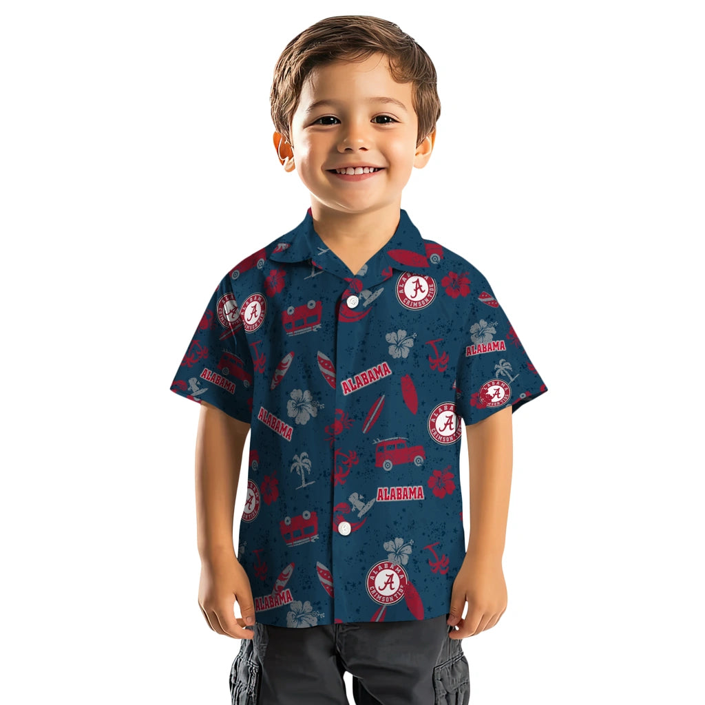 Alabama Crimson Tide Hawaiian Shirt - Beach Vibe | Moonbestprint