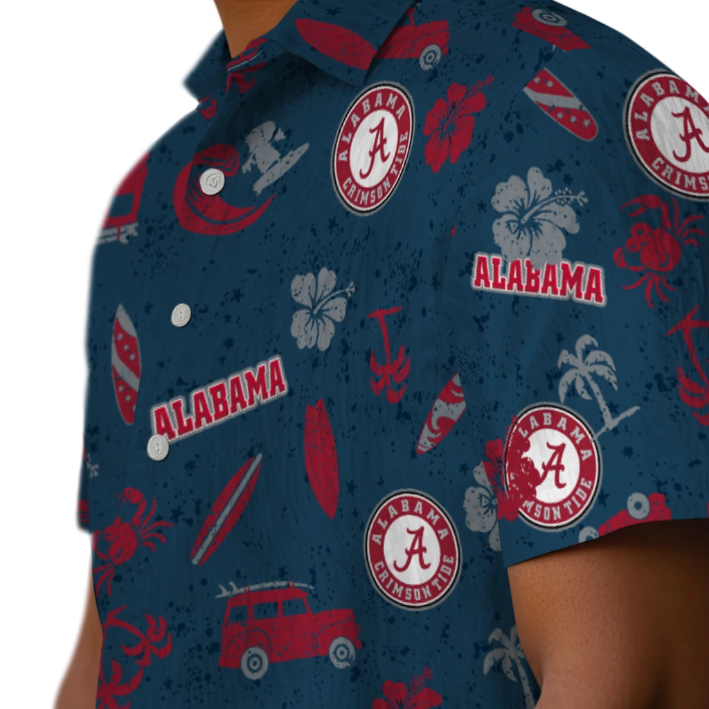 Alabama Crimson Tide Hawaiian Shirt - Beach Vibe | Moonbestprint