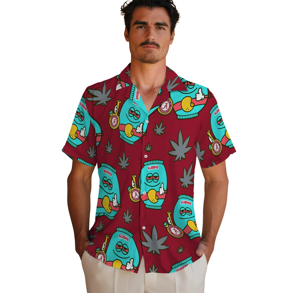 Alabama Crimson Tide Hawaiian Shirt - Chill Vibe | Moonbestprint