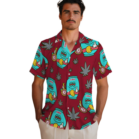 Alabama Crimson Tide Hawaiian Shirt - Chill Vibe | Moonbestprint