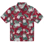 Alabama Crimson Tide Hawaiian Shirt - Flamingo and Hibiscus | Moonbestprint
